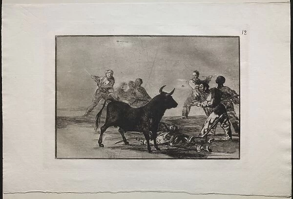Bullfights: The Rabble Hamstringing the Bull with Lances, Sickles, Banderillas and Other Arms