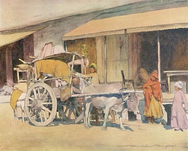 A Bullock-cart, Ajmere, 1905. Artist: Mortimer Luddington Menpes