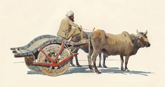 Framed Print : A Bullock Cart, Jodhpur, c1880 (1905). Artist: Alexander Henry Hallam Murray Framed Print : A Bullock Cart, Jodhpur, c1880 (1905). Artist: Alexander Henry Hallam Murray