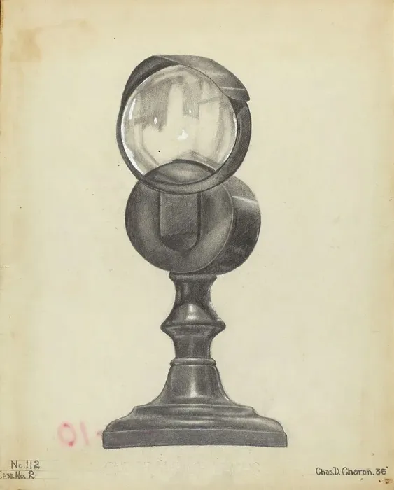 Framed Print : Bull's Eye Lamp, 1936. Creator: Charles Charon Framed Print : Bull's Eye Lamp, 1936. Creator: Charles Charon