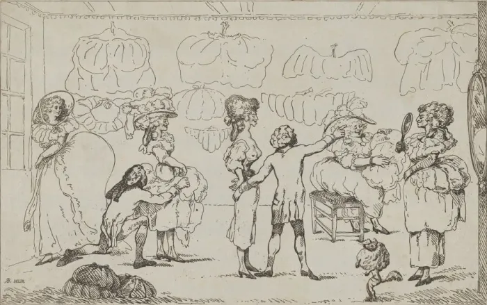 Framed Print : The Bum Shop, July 11, 1785. Creator: Attributed to R. Rushworth Framed Print : The Bum Shop, July 11, 1785. Creator: Attributed to R. Rushworth