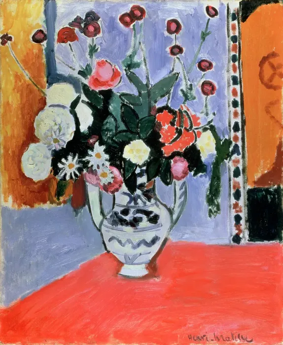 Framed Print : Bunch of Flowers (Vase with two handles), 1907. Creator: Henri Matisse. Bunch of Flowers (Vase with two handles), 1907. Creator: Henri Matisse Framed Print : Bunch of Flowers (Vase with two handles), 1907. Creator: Henri Matisse. Bunch of Flowers (Vase with two handles), 1907. Creator: Henri Matisse
