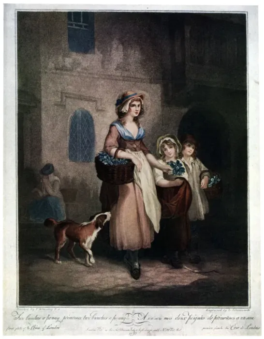 Framed Print : Two Bunches a Penny, Primroses, Two Bunches a Penny, 1793, (1929). Artist: Luigi Schiavonetti Framed Print : Two Bunches a Penny, Primroses, Two Bunches a Penny, 1793, (1929). Artist: Luigi Schiavonetti