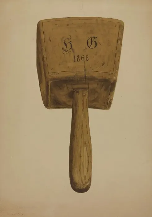 Framed Print : Bung Starter Mallet, c. 1942 / 1942. Creator: Irving L. Biehn Framed Print : Bung Starter Mallet, c. 1942 / 1942. Creator: Irving L. Biehn