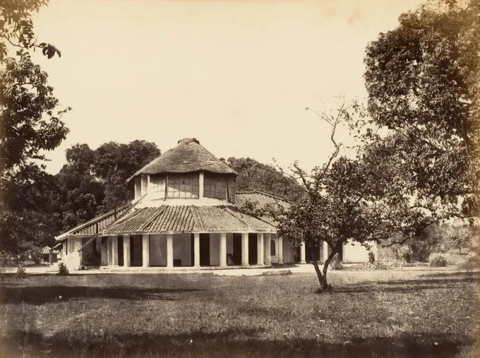 Framed Print : Bungalow in Umballa, 1850s. Creator: Unknown Framed Print : Bungalow in Umballa, 1850s. Creator: Unknown