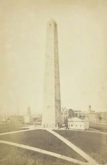 Framed Print : Bunker Hill Monument, 1845 / 1900. Creator: Unknown Framed Print : Bunker Hill Monument, 1845 / 1900. Creator: Unknown