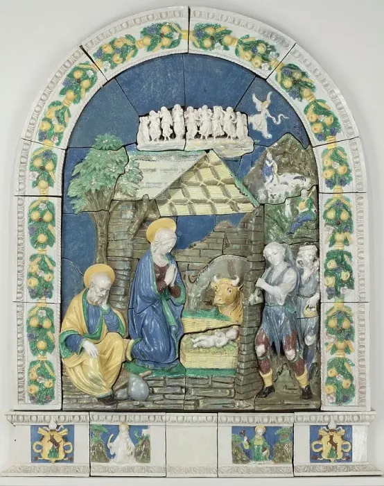 Framed Print : The Buonafede Nativity (image 1 of 2), c.1520. Creators: Benedetto Buglioni, Santi Buglioni Framed Print : The Buonafede Nativity (image 1 of 2), c.1520. Creators: Benedetto Buglioni, Santi Buglioni
