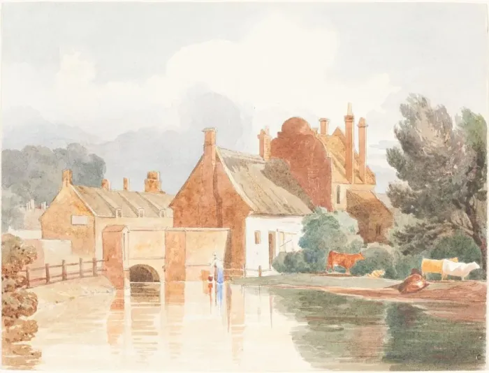 Framed Print : On the Bure, near Aylsham, Norfolk. Creator: James Bulwer Framed Print : On the Bure, near Aylsham, Norfolk. Creator: James Bulwer