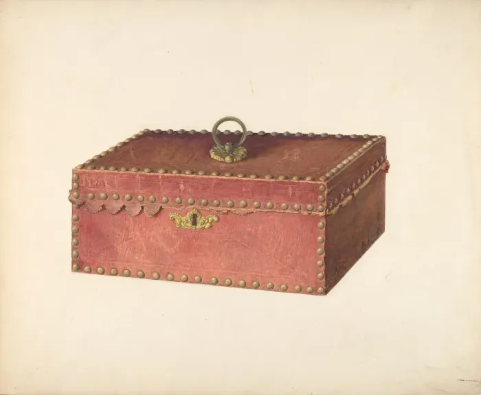Framed Print : Bureau Box, c. 1940. Creator: Carl Buergerniss Framed Print : Bureau Box, c. 1940. Creator: Carl Buergerniss