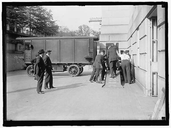 Bureau Of Printing And Engraving truck, between 1910 and 1917. Creator: Harris & Ewing. Bureau Of Printing And Engraving truck, between 1910 and 1917. Creator: Harris & Ewing