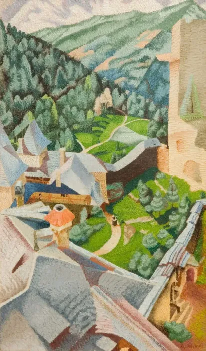 Framed Print : Burg, Finstergrun, 1940. Creator: Audrey Weber Framed Print : Burg, Finstergrun, 1940. Creator: Audrey Weber