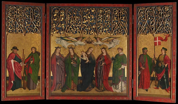 The Burg Weiler Altar Triptych (Altarpiece with the Virgin and Child and Saints), ca