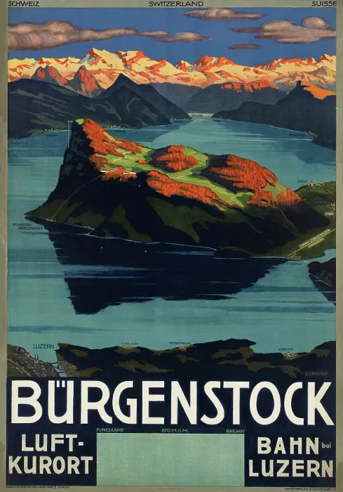 Framed Print : Bürgenstock, 1938. Creator: Landolt, Otto (1889-1951) Framed Print : Bürgenstock, 1938. Creator: Landolt, Otto (1889-1951)
