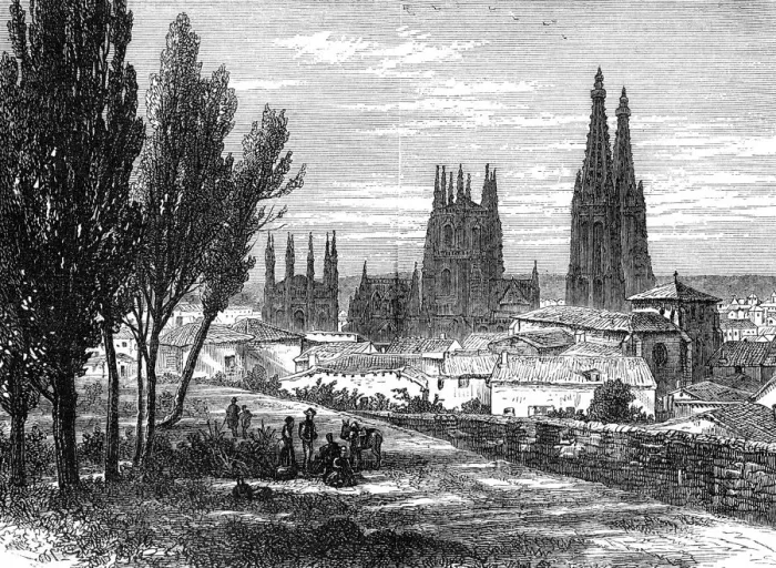 Framed Print : Burgos, Spain, 19th century Framed Print : Burgos, Spain, 19th century