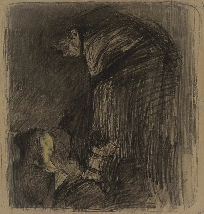Framed Print : Burial, c1903. Creator: Kathe Kollwitz Framed Print : Burial, c1903. Creator: Kathe Kollwitz