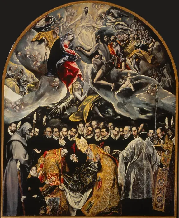 Framed Print : The Burial of the Count of Orgaz, 1586. Creator: El Greco, Dominico (1541-1614) Framed Print : The Burial of the Count of Orgaz, 1586. Creator: El Greco, Dominico (1541-1614)
