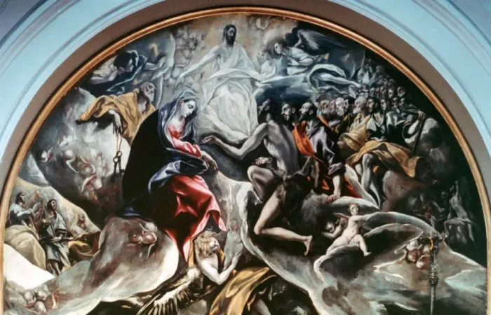 Framed Print : The Burial of Count Orgaz (detail), 1586-1588. Artist: El Greco Framed Print : The Burial of Count Orgaz (detail), 1586-1588. Artist: El Greco
