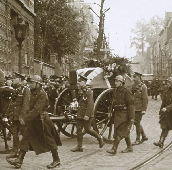 Burial of Edith Cavell, Brussels, Belgium, 1915