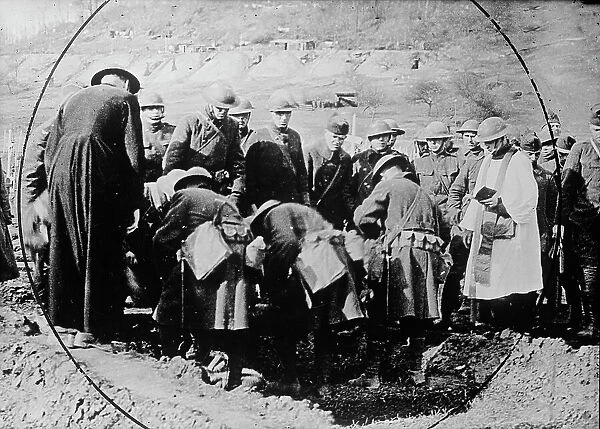 Burial of Rob't Bayard in France, Feb 1918. Creator: Bain News Service