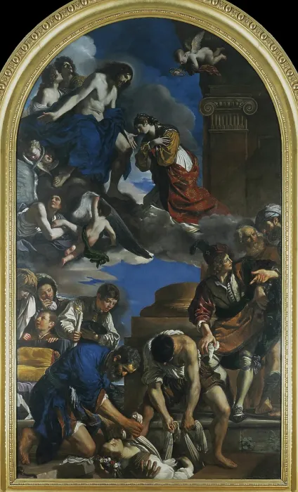 Framed Print : Burial of Saint Petronilla, 1623. Creator: Guercino (1591-1666) Framed Print : Burial of Saint Petronilla, 1623. Creator: Guercino (1591-1666)