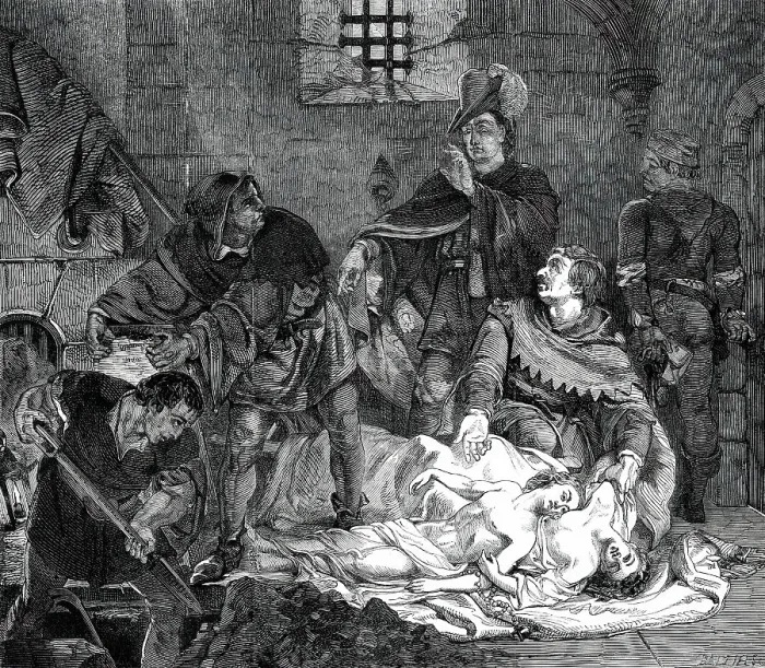 Framed Print : The Burial of the Two Sons of Edward IV. in the Tower, 1483'... 1850. Creator: George Dalziel. The Burial of the Two Sons of Edward IV. in the Tower, 1483'... 1850. Creator: George Dalziel Framed Print : The Burial of the Two Sons of Edward IV. in the Tower, 1483'... 1850. Creator: George Dalziel. The Burial of the Two Sons of Edward IV. in the Tower, 1483'... 1850. Creator: George Dalziel