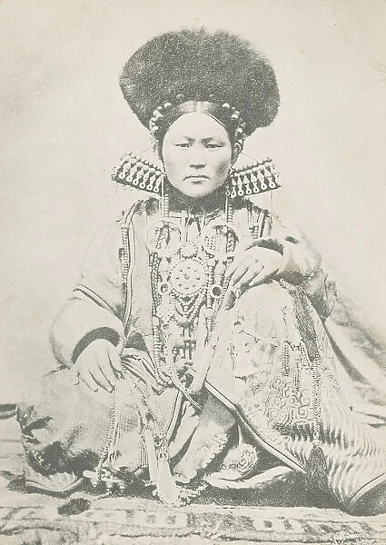 A Buriat Woman Sitting in the Honorable Pose, 1904-1917. Creator: Unknown