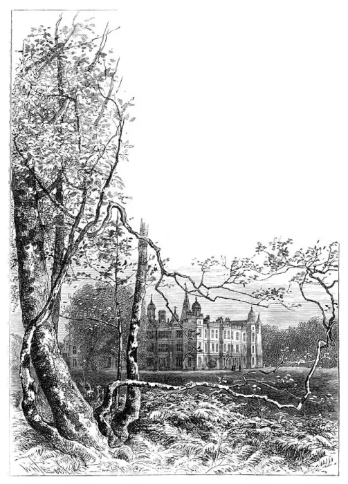 Framed Print : Burleigh House gardens, Stamford, Lincolnshire, 1900 Framed Print : Burleigh House gardens, Stamford, Lincolnshire, 1900