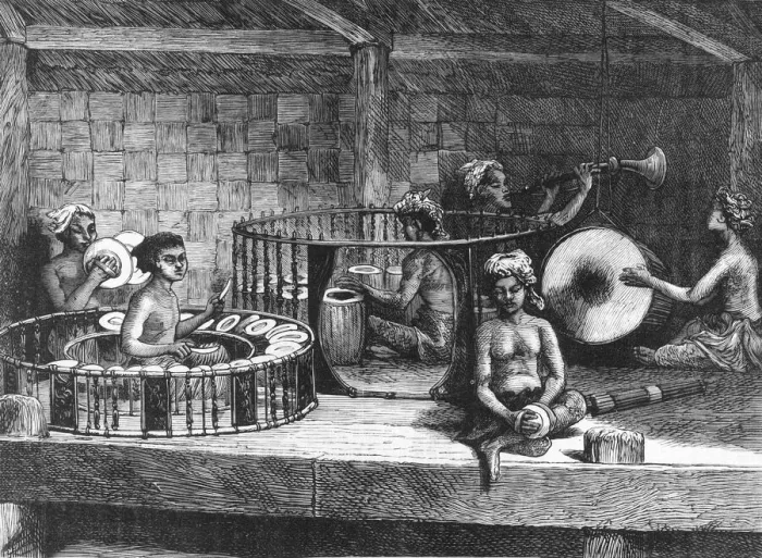 Framed Print : A Burmese Band, c1891. Creator: James Grant Framed Print : A Burmese Band, c1891. Creator: James Grant