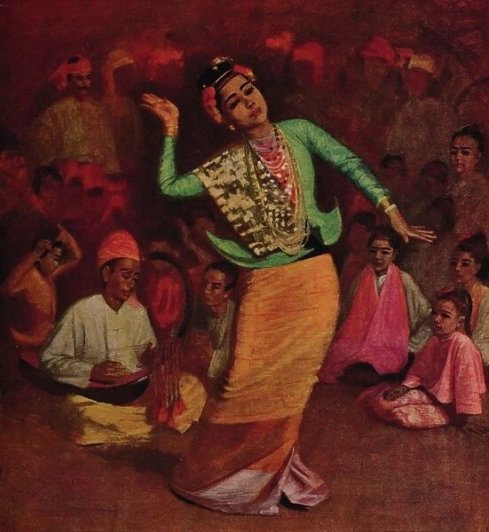 A Burmese Dancing Girl, 1913. Artist: James Raeburn Middleton