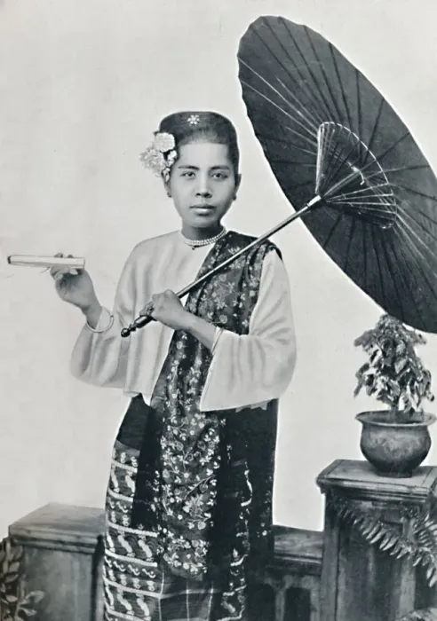 Framed Print : A Burmese lady, 1902 Framed Print : A Burmese lady, 1902