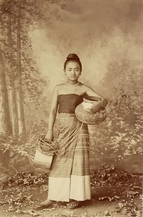Framed Print : Burmese Peasant Girl as Decolte, about 1885. Creator: Felice Beato Framed Print : Burmese Peasant Girl as Decolte, about 1885. Creator: Felice Beato