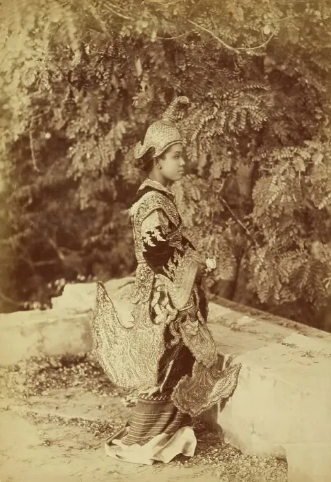 Framed Print : Burmese Princess, about 1885. Creator: Felice Beato Framed Print : Burmese Princess, about 1885. Creator: Felice Beato