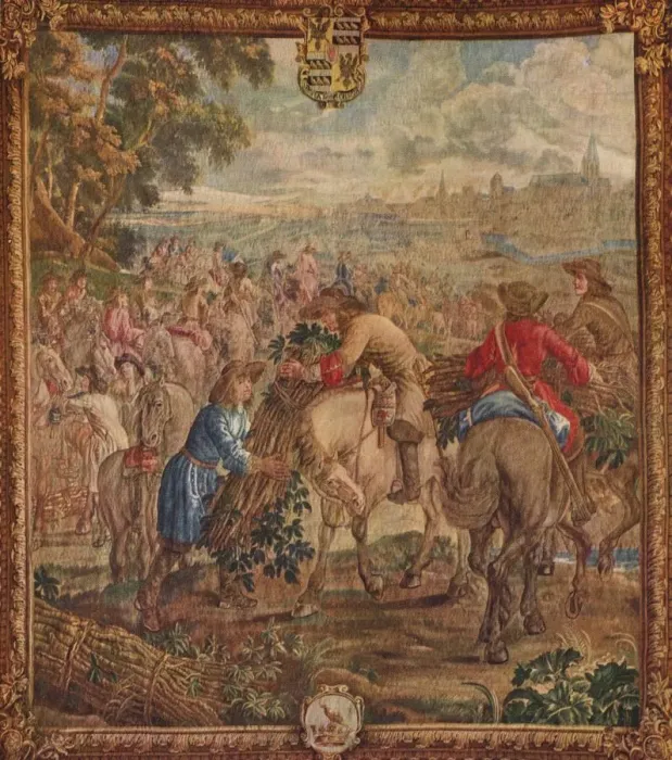 Framed Print : The Burning of Lille, c17th century, (1923). Artist: Urbanus Leyniers Framed Print : The Burning of Lille, c17th century, (1923). Artist: Urbanus Leyniers