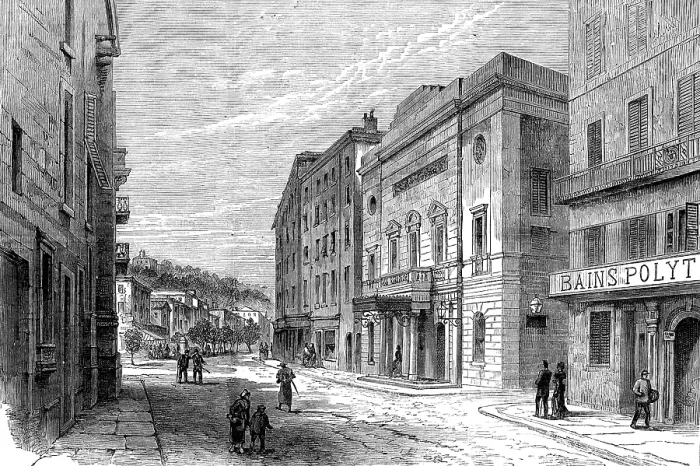 Framed Print : Burning of the Municipal Theatre at Nice: the theatre before the fire, 1881. Creator: Unknown Framed Print : Burning of the Municipal Theatre at Nice: the theatre before the fire, 1881. Creator: Unknown