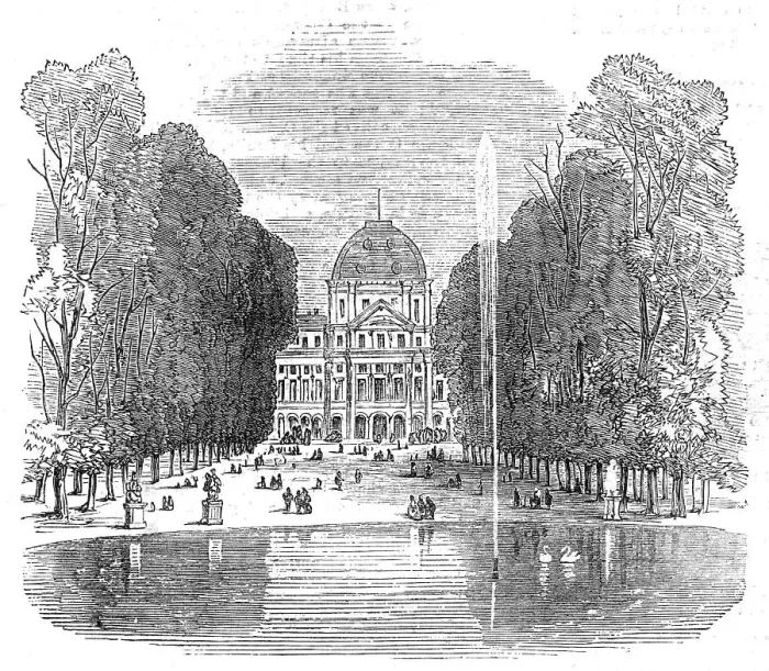 Framed Print : The Burning of the Tuileries: part of the Tuileries as it was, 1871. Creator: Unknown Framed Print : The Burning of the Tuileries: part of the Tuileries as it was, 1871. Creator: Unknown