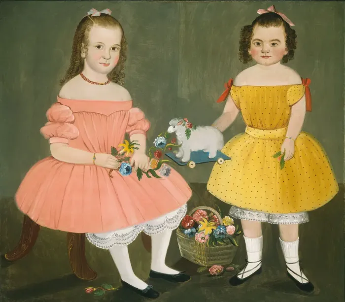 Framed Print : The Burnish Sisters, 1854. Creator: William Matthew Prior Framed Print : The Burnish Sisters, 1854. Creator: William Matthew Prior