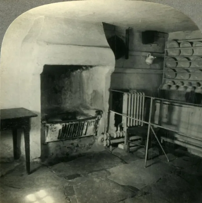 Framed Print : Burns Cottage - Room, where the Poet was Born, Ayr, Scotland, c1930s. Creator: Unknown Framed Print : Burns Cottage - Room, where the Poet was Born, Ayr, Scotland, c1930s. Creator: Unknown