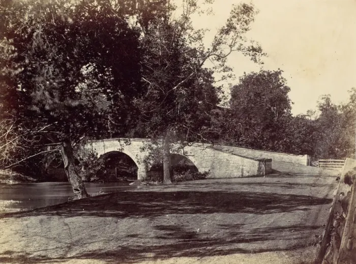 Framed Print : Burnside Bridge, Across the Antietam, near Sharpsburg, No. 1, September 1862, 1862 Framed Print : Burnside Bridge, Across the Antietam, near Sharpsburg, No. 1, September 1862, 1862
