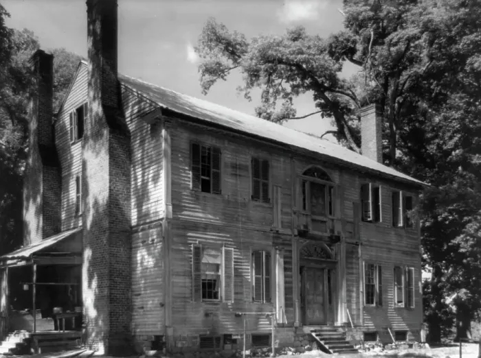 Framed Print : Burnside, Hunt-Hamilton house, showing Tidewater detail... Vance County, North Carolina, c1935. Creator: Frances Benjamin Johnston Framed Print : Burnside, Hunt-Hamilton house, showing Tidewater detail... Vance County, North Carolina, c1935. Creator: Frances Benjamin Johnston