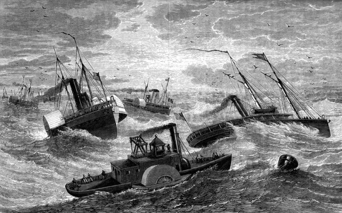 Framed Print : Burnsides expedition crossing Hatteras Bar, North Carolina, 1861-1862 (c1880) Framed Print : Burnsides expedition crossing Hatteras Bar, North Carolina, 1861-1862 (c1880)