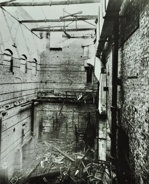 Framed Print : Burnt-out interior of the Drury Lane Theatre, Covent Garden, London, 1908 Framed Print : Burnt-out interior of the Drury Lane Theatre, Covent Garden, London, 1908