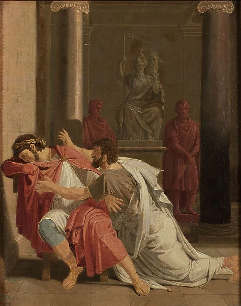 Burrhus, Nero's Tutor, Prostrating Himself before his Sovereign Lord, 1816. Creator: Otto Wallgren