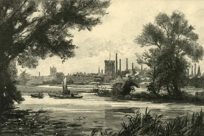 Framed Print : Burton-On-Trent, 1898. Creator: Unknown Framed Print : Burton-On-Trent, 1898. Creator: Unknown