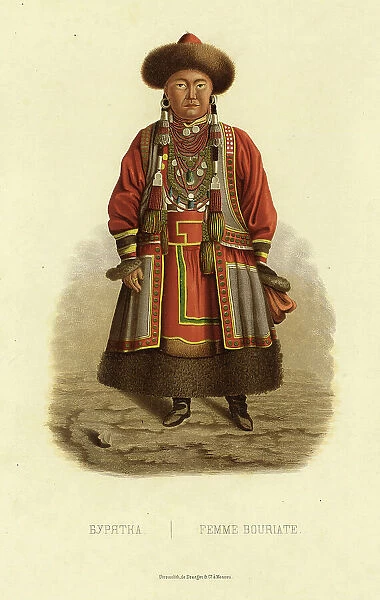 Buryat Woman, 1856. Creator: Ivan Dem'ianovich Bulychev