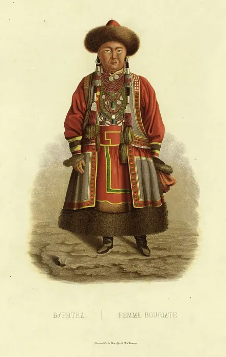 Framed Print : Buryat Woman, 1856. Creator: Ivan Dem'ianovich Bulychev Framed Print : Buryat Woman, 1856. Creator: Ivan Dem'ianovich Bulychev