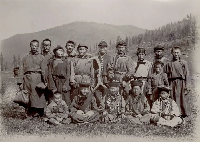 Framed Print : Buryats of the Baikal region, 1900. Creators: I. A. Podgorbunskii, V. I. Podgorbunskii Framed Print : Buryats of the Baikal region, 1900. Creators: I. A. Podgorbunskii, V. I. Podgorbunskii