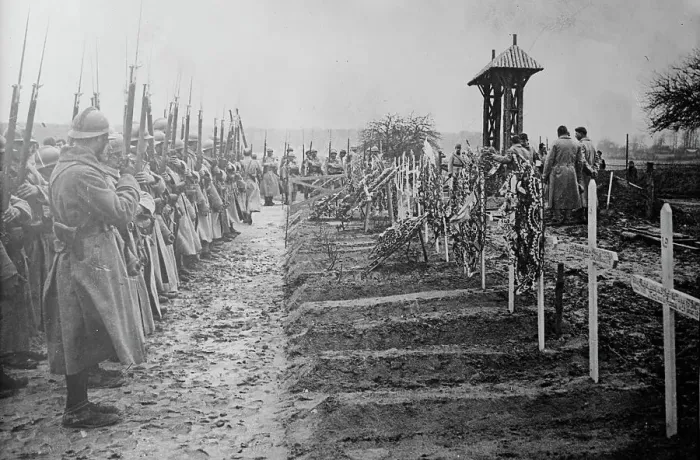 Framed Print : Burying French officer at front, 31 Jan 1918. Creator: Bain News Service Framed Print : Burying French officer at front, 31 Jan 1918. Creator: Bain News Service