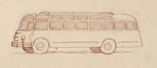 Bus, Paris, France, 1951. Creator: Shirley Markham