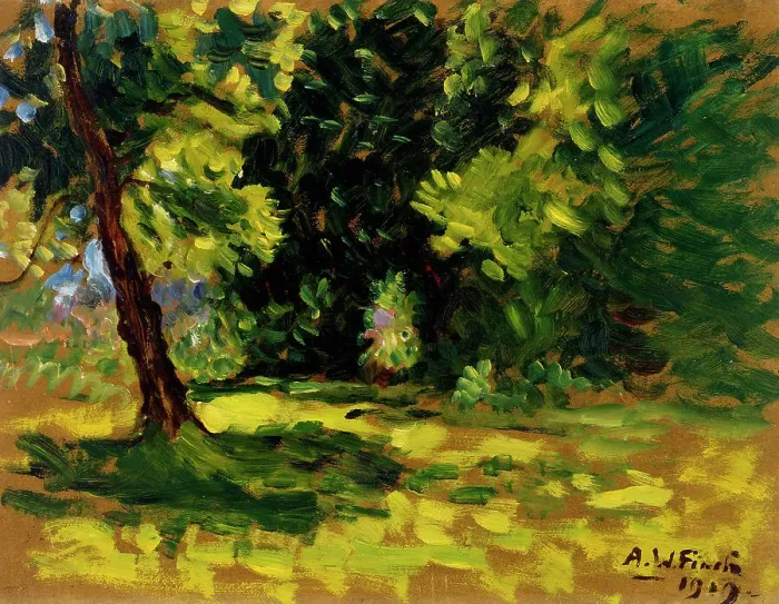 Framed Print : Bushes, 1919. Creator: Alfred William Finch Framed Print : Bushes, 1919. Creator: Alfred William Finch