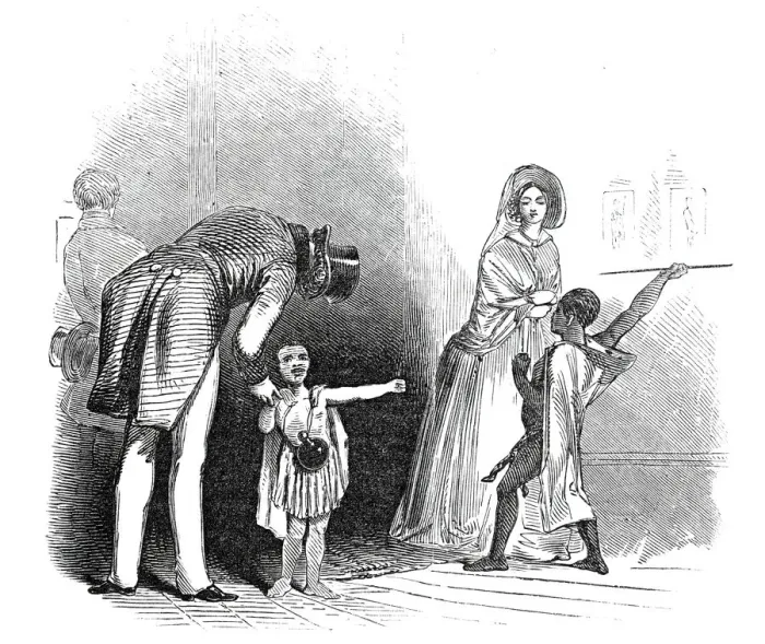 Framed Print : Bushman Children, Egyptian Hall, Piccadilly, 1845. Creator: Unknown Framed Print : Bushman Children, Egyptian Hall, Piccadilly, 1845. Creator: Unknown